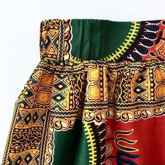 D’Iyanu Bold African Print Maxi Skirt with Sash - Picture 6 of 8